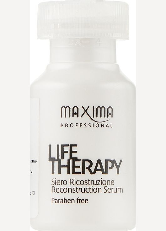 Відновлювальна сироватка для дуже пошкодженого волосся Life Therapy Reconstruction Serum 6x12ml (355977-88730) Maxima (368633995)