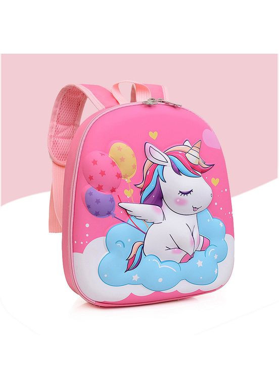 Рюкзак дитячий дошкільний каркасний з єдиноріжкою 30*27*8 см No Brand (317183432)