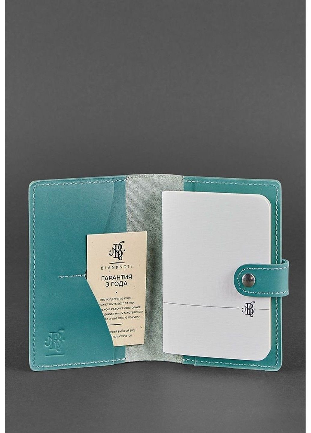 Обкладинка для паспорта зі шкіри 3.0 «Інді» bn-op-3-nn-ls BlankNote (293056364)