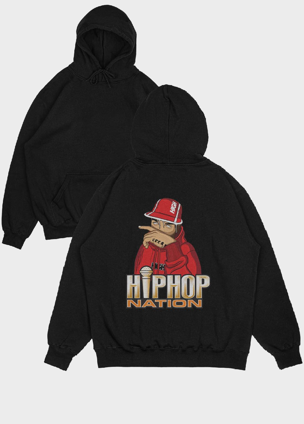 Жіноче худі з принтом Hip-Hop (HD004-7-BL-004-1-124-F) Modno (276965079)
