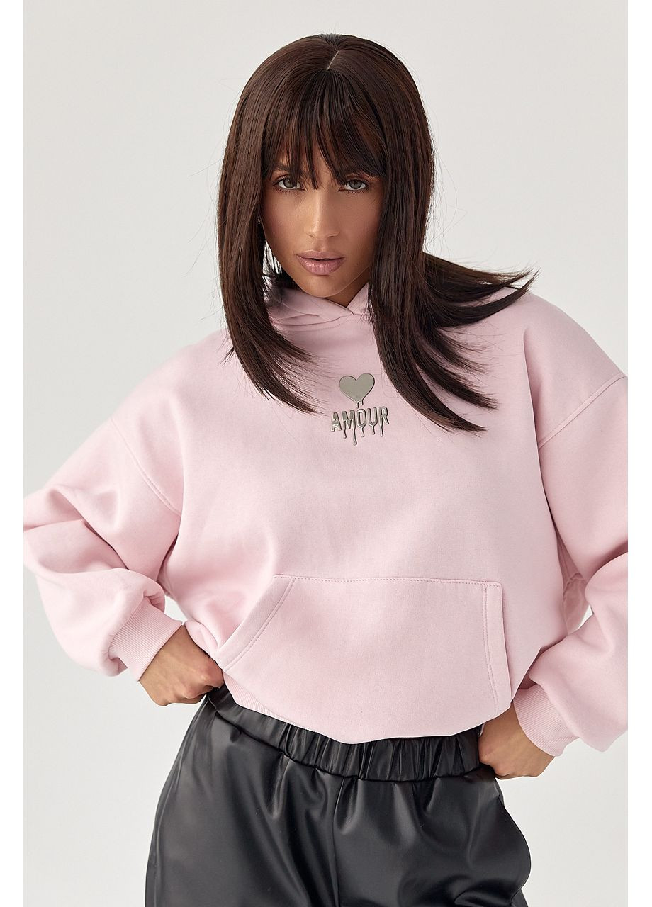 Утеплене худи з капюшоном Lurex (369776119)