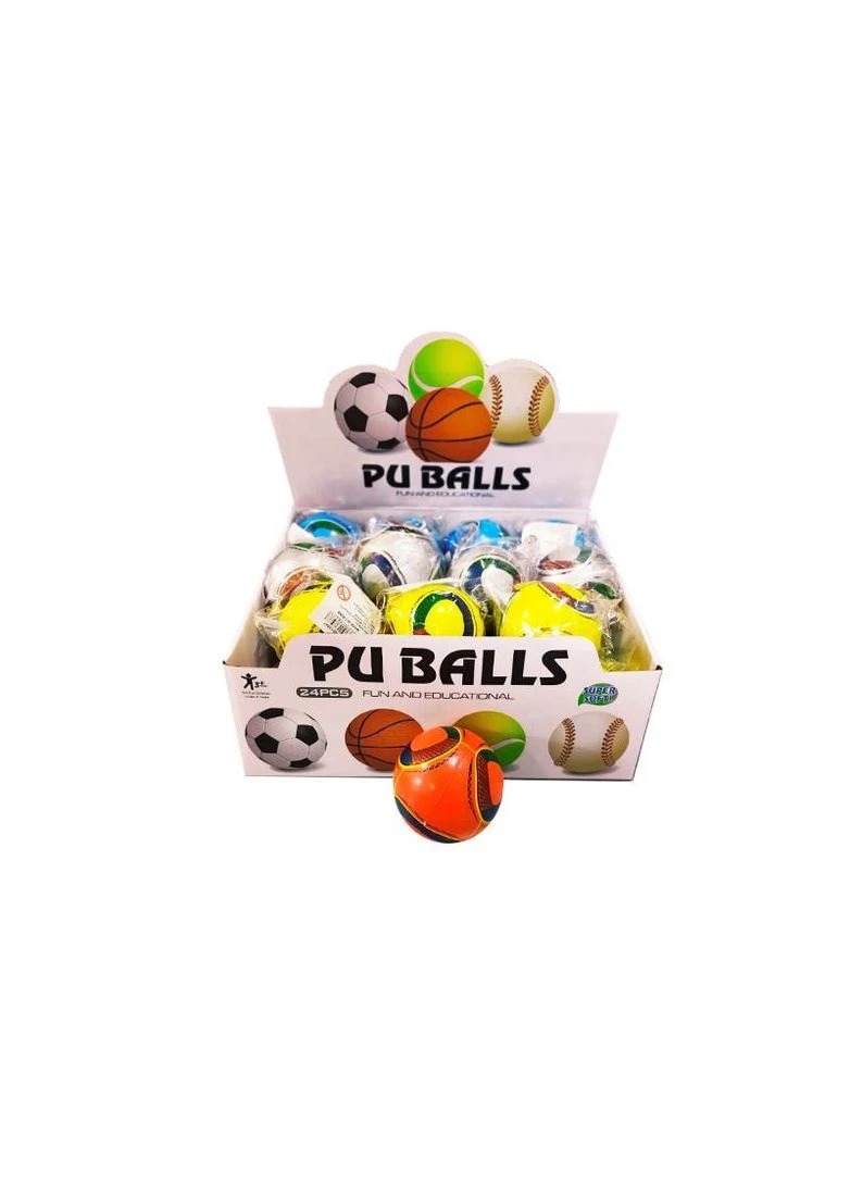 Фомовый мячик, в коробке 24шт 88-13 р.7*7*7см YG Toys (389891966)