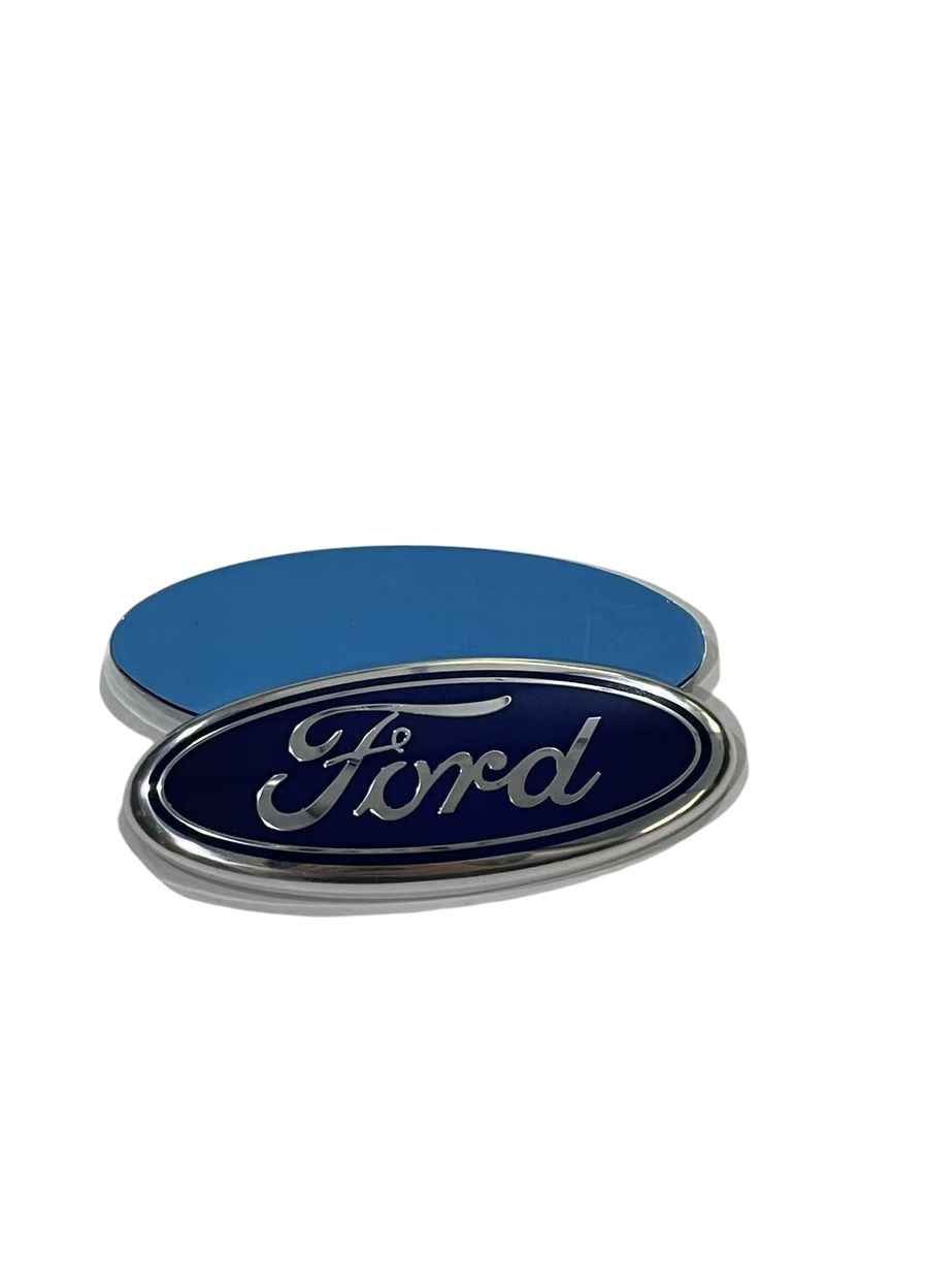 Емблема FORD синя 150х60 мм метал (на скотчі) Ford Motor Company (369610678)