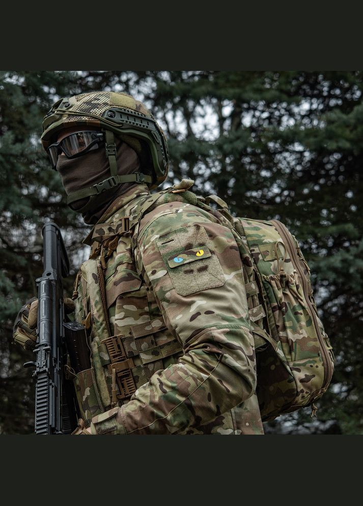 Нашивка Cat Eyes Laser Cut Multicam/Yellow/Blue/GID M-TAC (315047123)