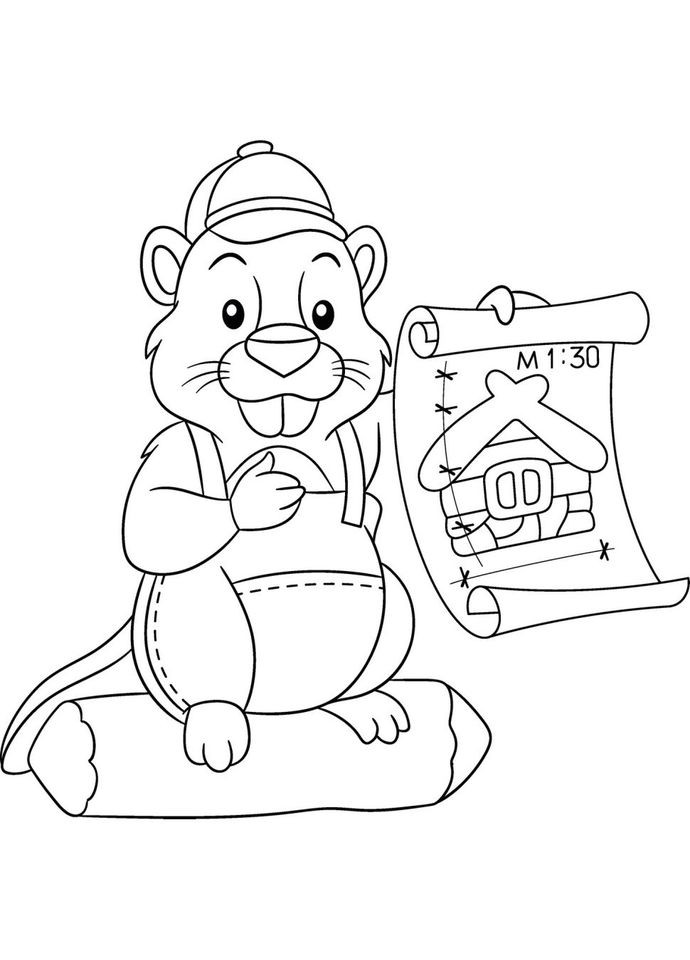 Роспись по холсту "Бобер" 15115-AC 25х30 см Art Craft (305314966)