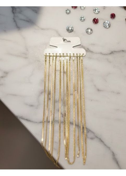 Стильная декоративная цепочка на шею под золото плетение Панцирное 43,5 см 3мм 1 шт (2104618908) No Brand (372466637)