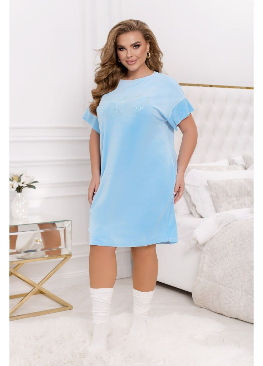 Велюровое домашнее платье Osoblyva (363452116)