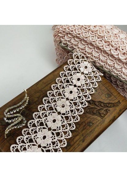 Кружево макраме 6,5см (20м) Цвет - Пудра (08-Y11560-8) Plus-plus (352746600)