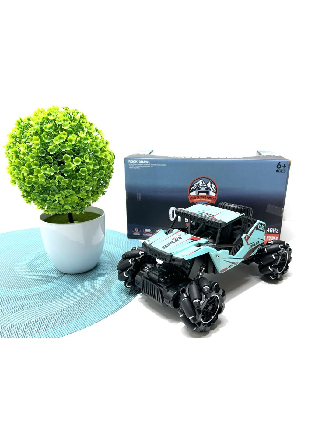 Машина всюдихід на радіокеруванні 22 см Бірюзова (M765-20A) No Brand (305073632)