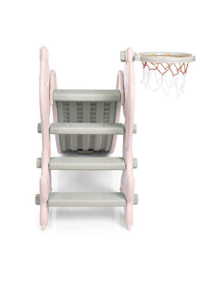 Дитяча гірка YG2020-2-1-8 пластик, з баскетбольним кільцем Bambi (334158276)