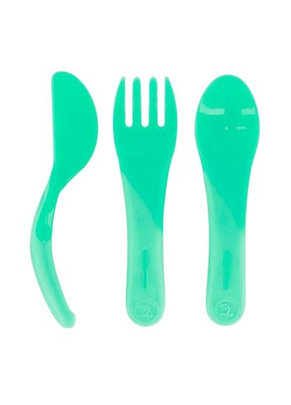 Столовые приборы Pastel Green: ложка, вилка и нож () Twistshake 78201 (335973542)