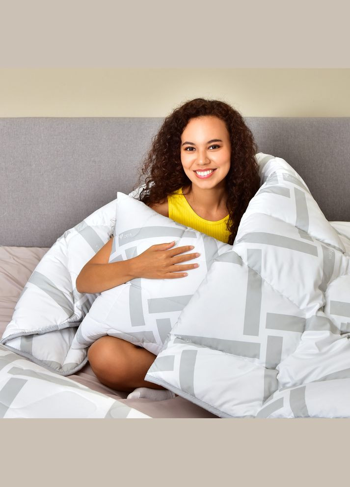 Набір подушок 2 шт 50x70 Elegantly подушка з блискавкою, штучний пух, м'яка подушка IDEIA (334726950)