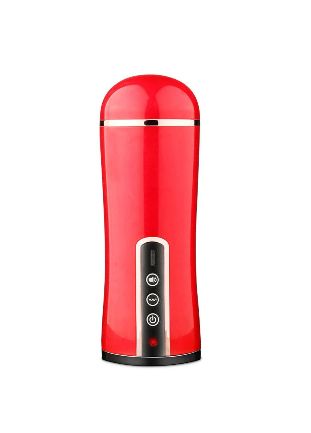 Чоловічий мастурбатор з вібрацією та звуком (червоний, USB) Pretty Love (284279165)