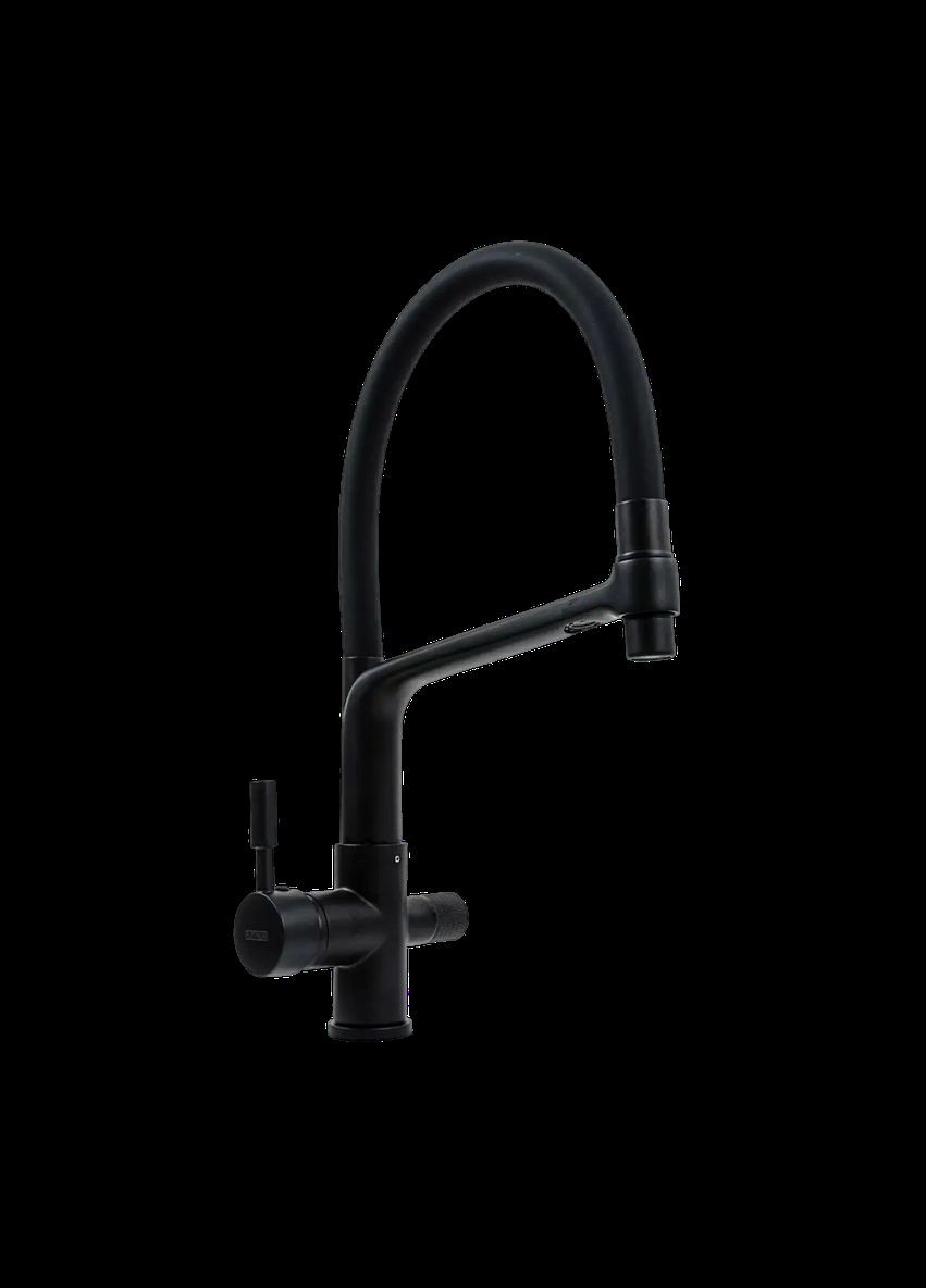 Комплект кухонної мийки Handmade PVD 580х430х220 чорна (товщина 3,0/1,5 мм) Platinum (336937431)