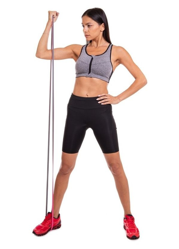 Гума для підтягувань двошарова FI-0911-2 DUAL (2080x13x4,5мм, жорсткість XXS), рожева (3516741) Zelart (315033151)