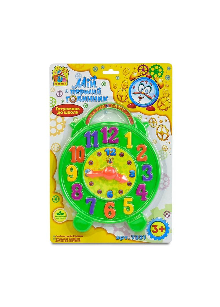 Сортер "Мои первые часики" 7331, на блистере (6945717436367) Цифры Вид 1 4FUN Game Club (317163593)
