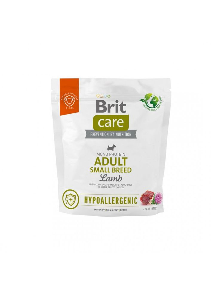 Сухой корм Dog Hypoallergenic Adult Small Breed гипоаллергенный для собак малых пород 1 кг Brit Care (345743458)