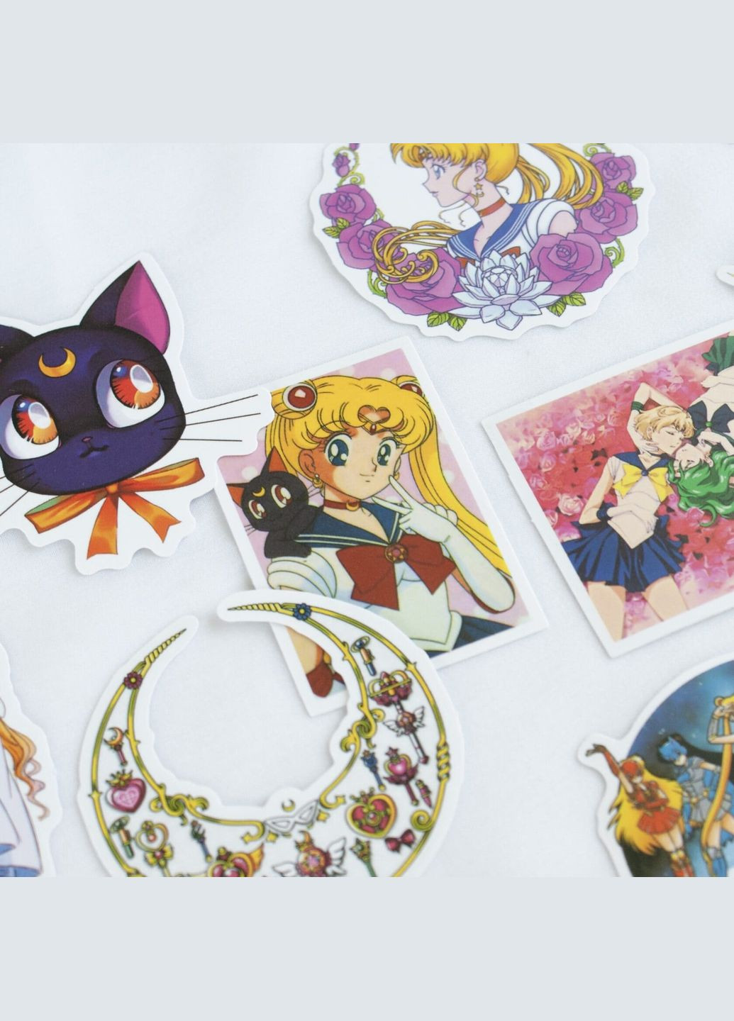 Набір наліпок 40 рандом стикерів Сейлор Мун аніме Sailor Moon стікерпак манга на комп телефон кавай естетика глянцеві водостійкі No Brand (315048672)