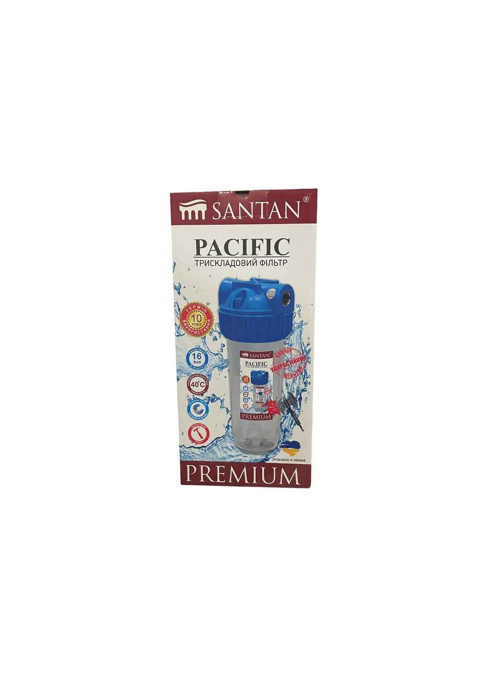 Корпус + сітка, кріплення і ключ ST Pacific 3PCS, PREMIUM 1/2" Santan (362717423)