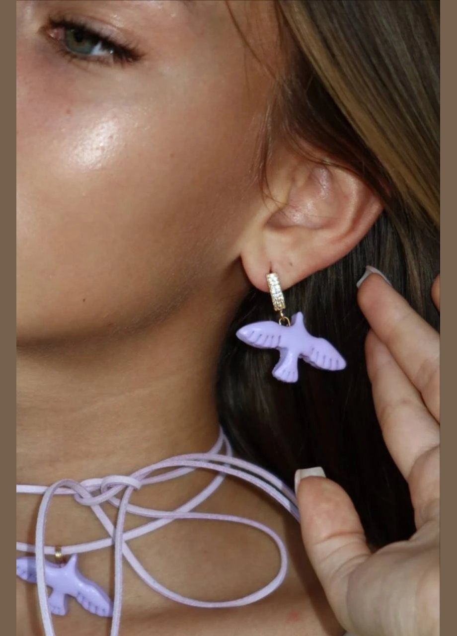 Моно Серьга "Фиол Горлица" Le'Perle (329751104)