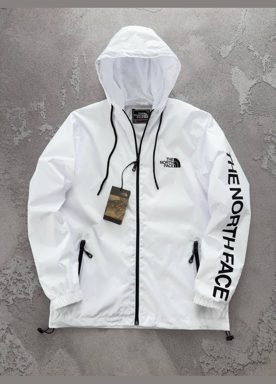 Белая демисезонная ветровка No Brand