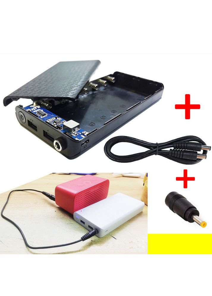 Павербокс для роутера "PowerBox-7 DC7S" корпус для павербанку на 7 комірок 18650, DC 9V/12V, 2USB, 5V/2А, Type-C Eco-obigriv (316659887)