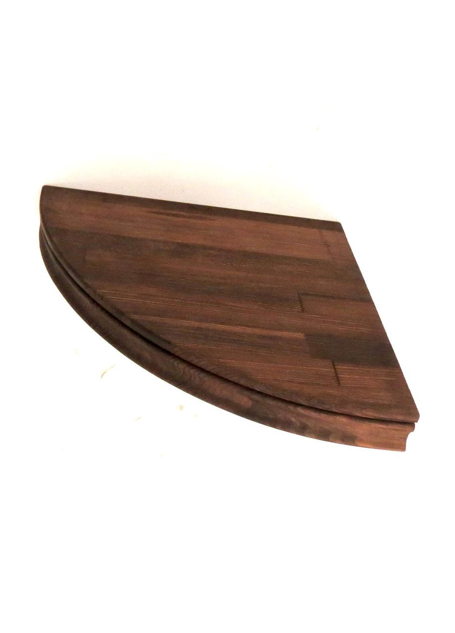 Угловая настенная полка из дерева Плата капучино (УНП-000209) No Brand (328073143)