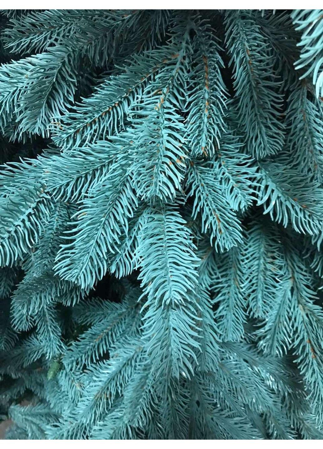 Штучна пухнаста ялинка Еліт (висота 3.50 м) лита (Блакитна) No Brand (332635183)