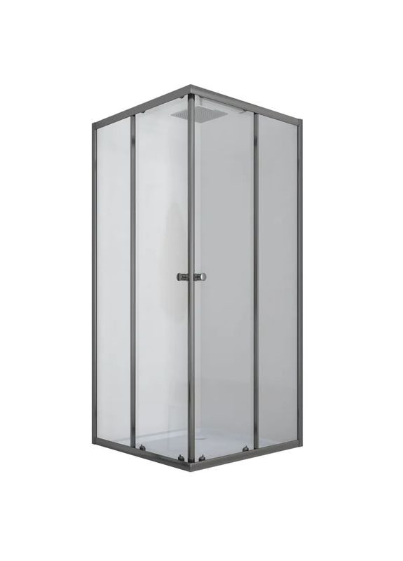 Душевая кабина без поддона CUBIC SC01-90x90x185-TR GRAPHITE прозрачное стекло 4мм (MI6907) Mixxus (321184056)