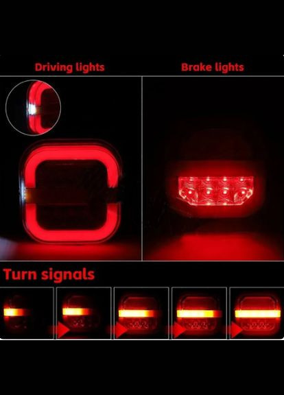 Светодиодный габаритный фонарь прицепа 4", к-кт 2 шт. No Brand (348334737)