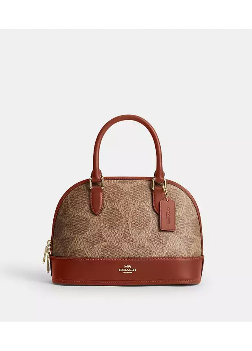 Сумка Coach Sabrina Satchel Bag In Signature Canvas CAS19 (355245002)