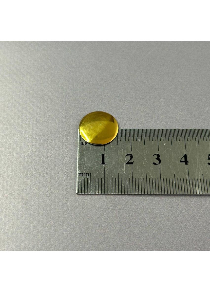 10г - Металострази термоклейові, монетка 15 мм - золото жовте Plus-plus (352746907)