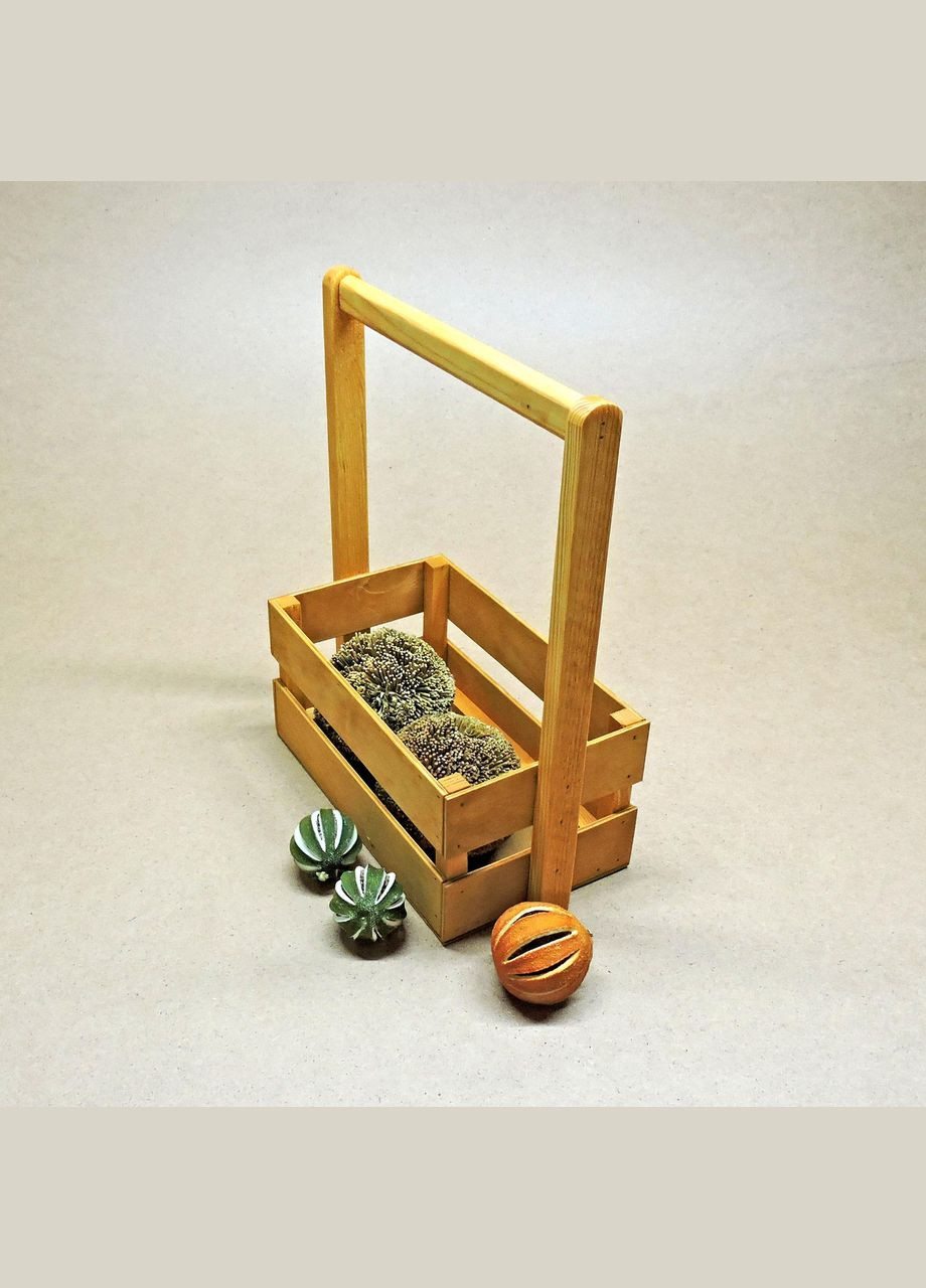 Подарочная корзинка из дерева Тилтон 15х26 карри (ПДК-0023203) No Brand (328909021)