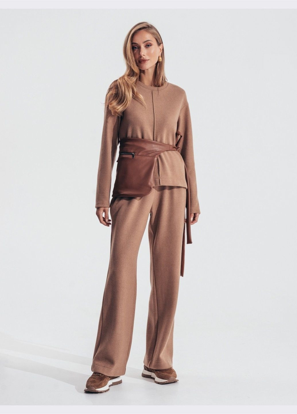 брючний костюм у стилі кежуал бежевий Dressa (307929676)