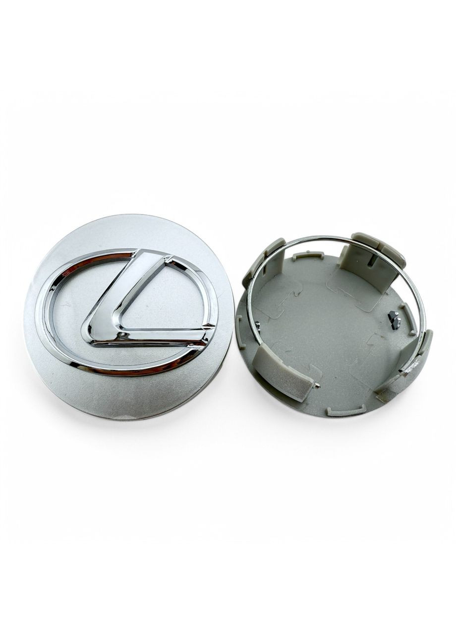 Колпачок для дисков Лексус заглушка для дисков 62/56 мм серые с хромом (1 шт.) Lexus (354698752)