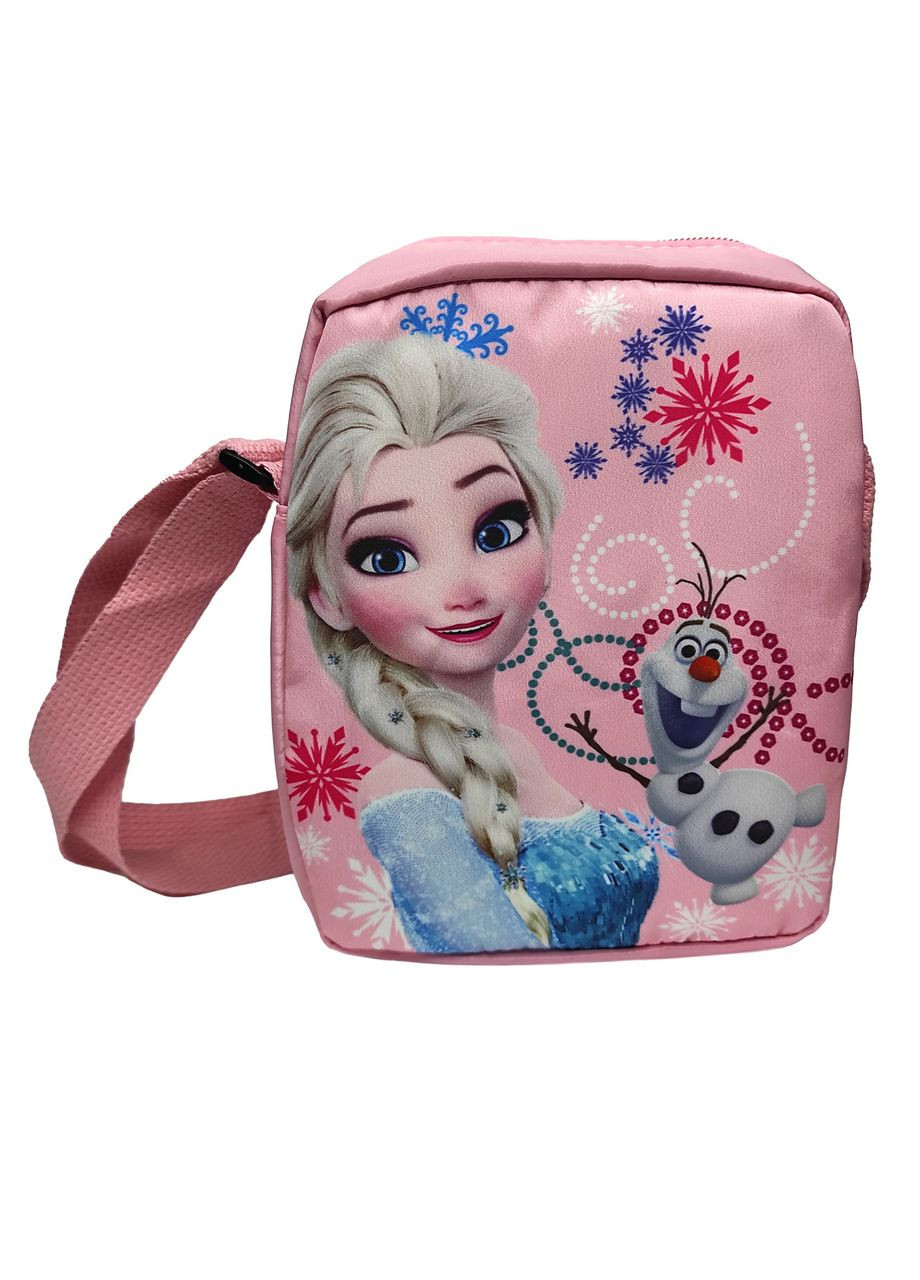 Детская сумка через плечо для девочек Холодное сердце Эльза и Олаф (Frozen Elsa) розовая FFC (329902227)