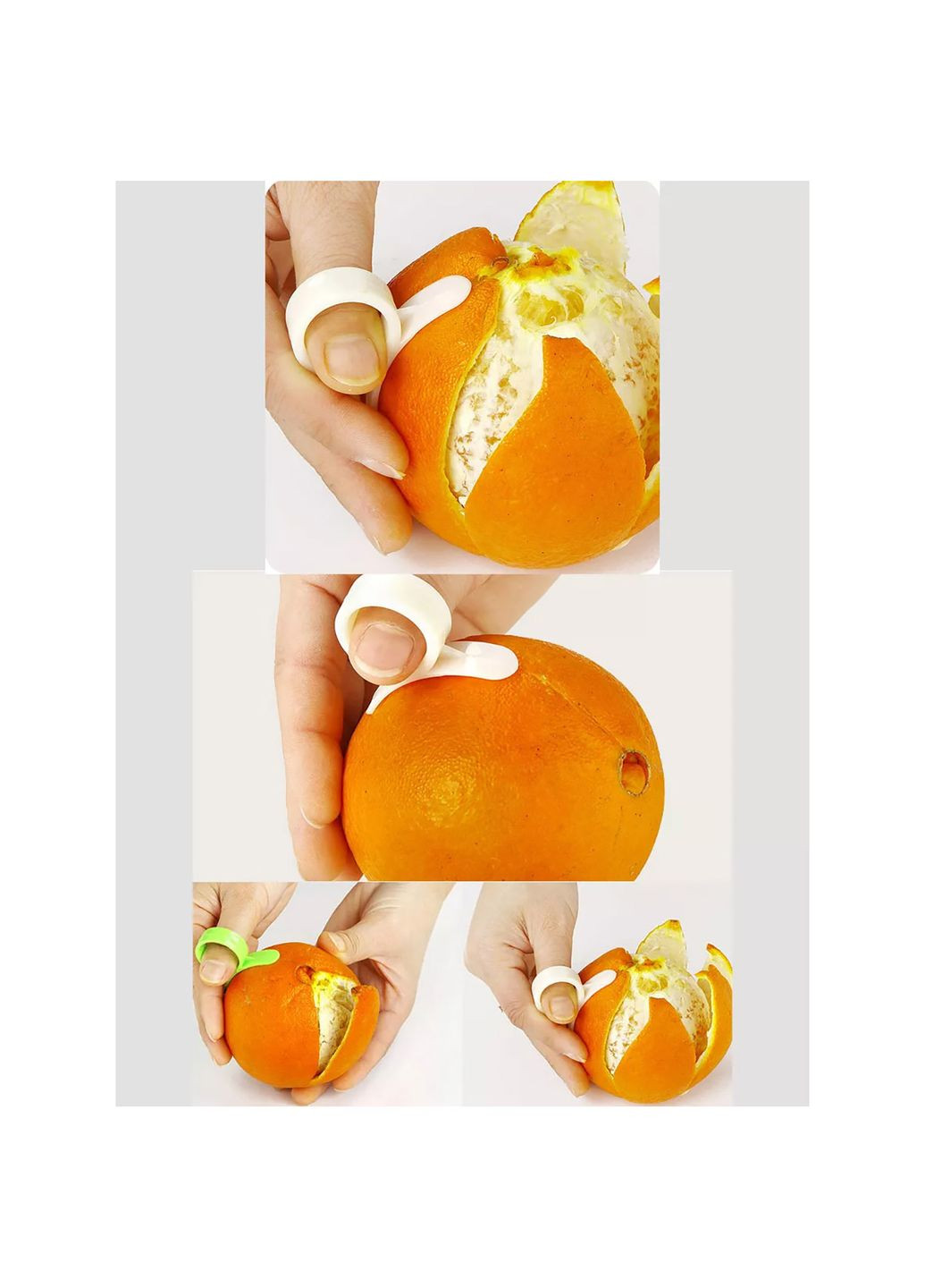 Набір ножів для швидкої чистки цитрусових апельсинів, мандаринов, лимонів 2 шт. Kitchette (330127502)