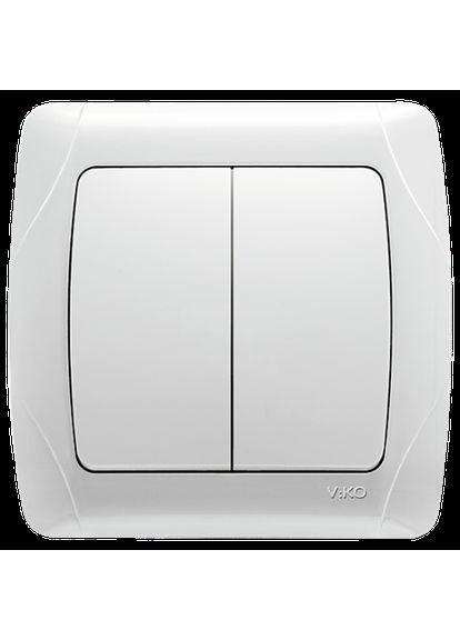 CARMEN Вимикач 2кл. білий Viko (361151230)