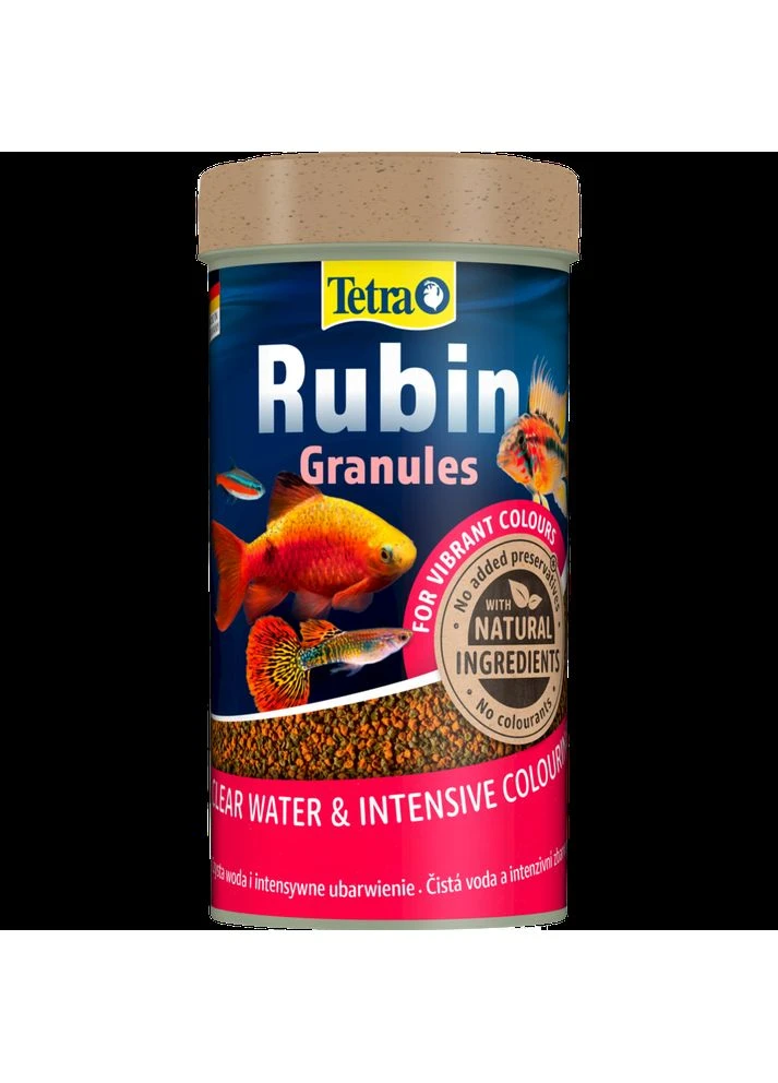 Корм Rubin Granules для акваріумних рибок для яскравості забарвлення гранули 100 г/ 250 мл Tetra (376876551)
