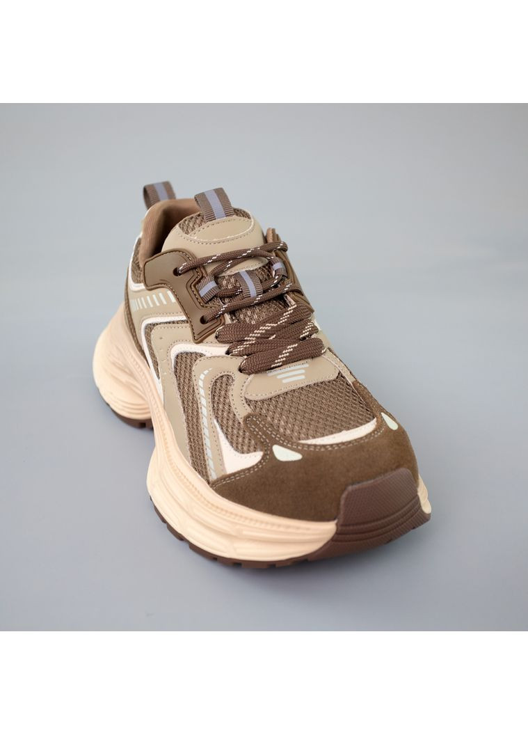 Кроссовки женские Fashion коричневые (359227035)