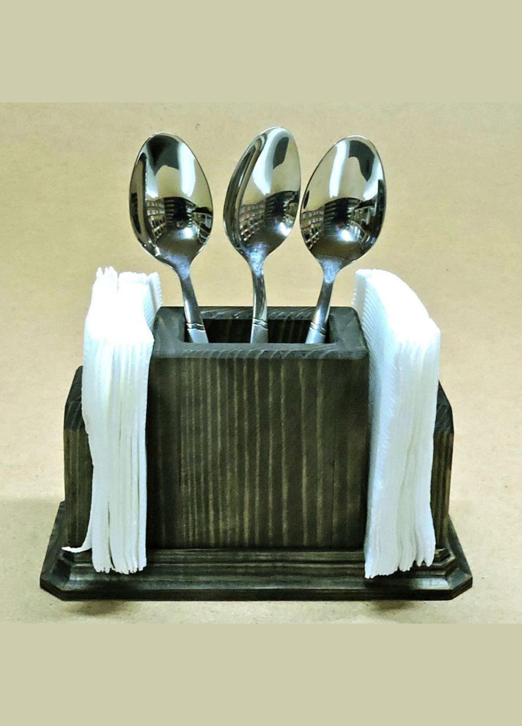 Подставка для столовых приборов из дерева Кулинарио морион (ПСП-001211) No Brand (327425975)