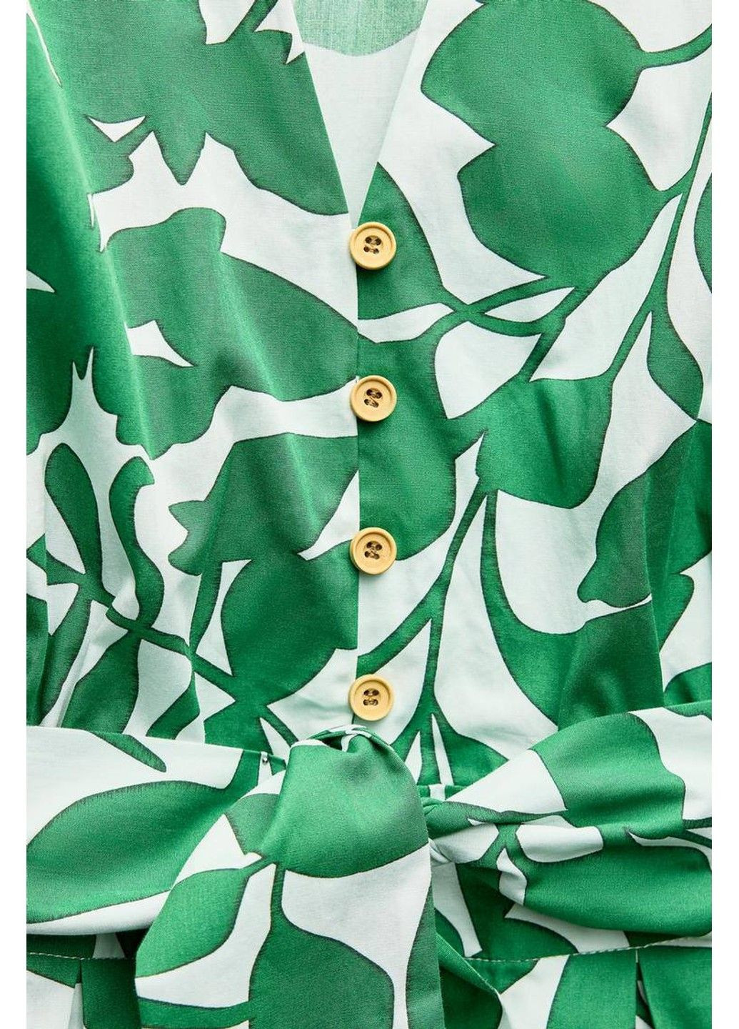 Зелена сукня жіноча printed midi dress with belt Zara