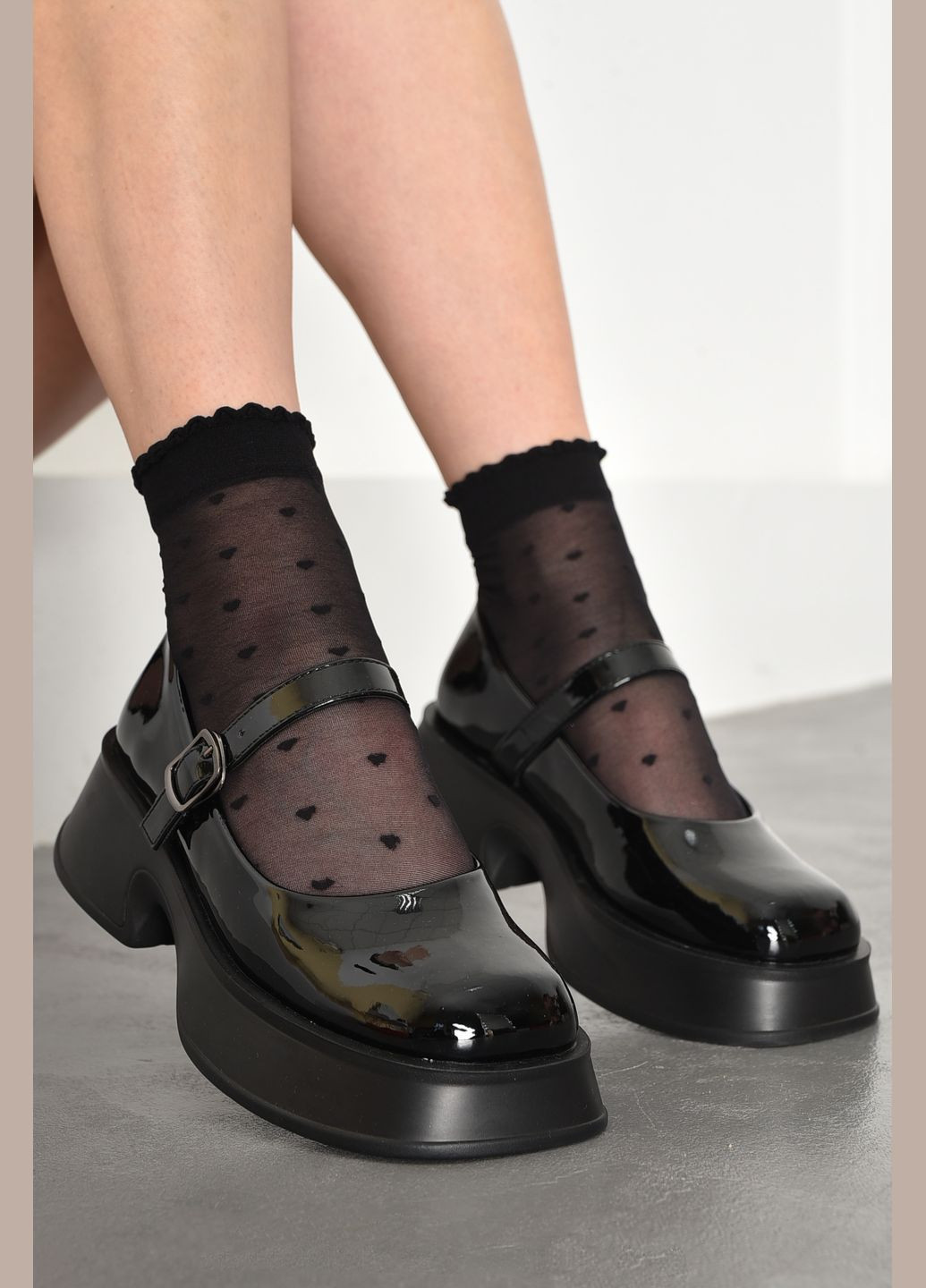 Туфлі жіночі чорного кольору Let's Shop (285103844)
