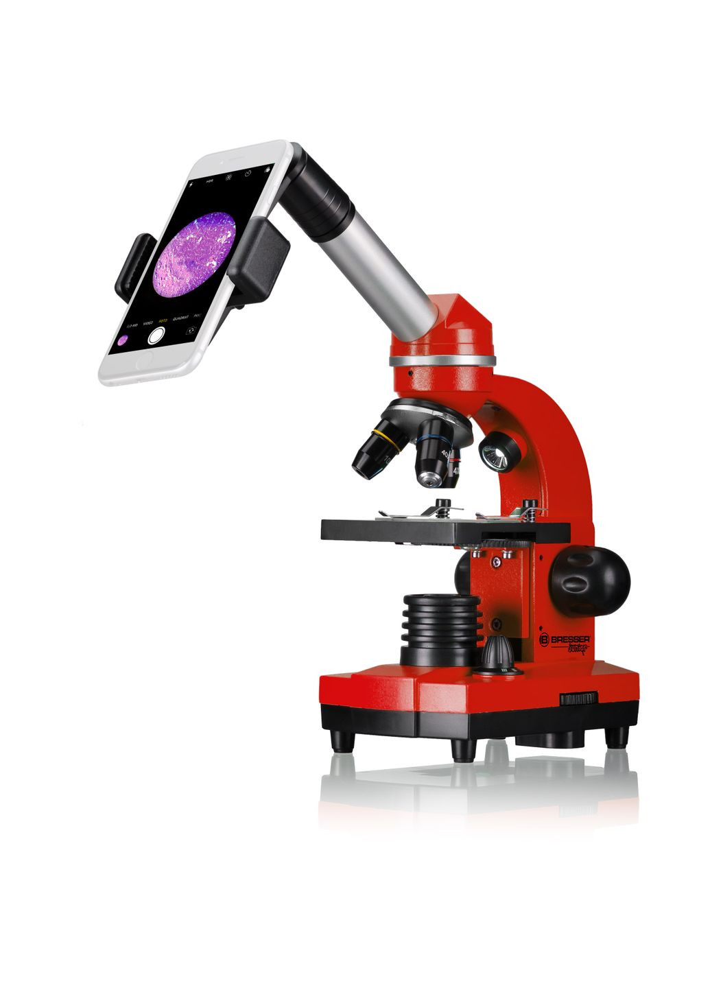 Микроскоп Junior Biolux SEL 40x-1600x Red с адаптером для смартфона (8855600E8G000) Bresser (346529783)