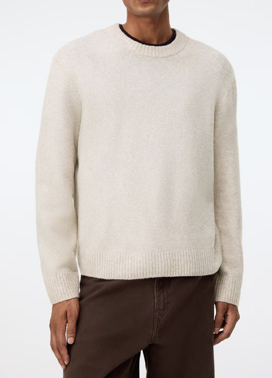 Бежевый демисезонный свитер H&M