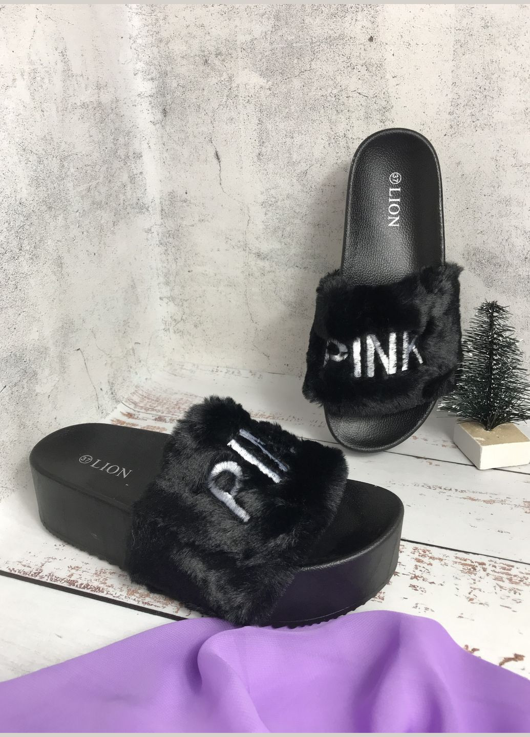 Капці жіночі Чорний (145) Lion (347236325)