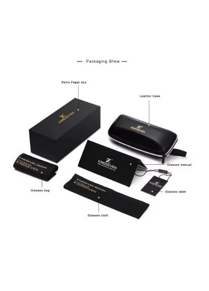 Фірмові сонцезахисні окуляри тішейди в металевій оправі з поляризованими лінзами N7579 Green KINGSEVEN (337992326)