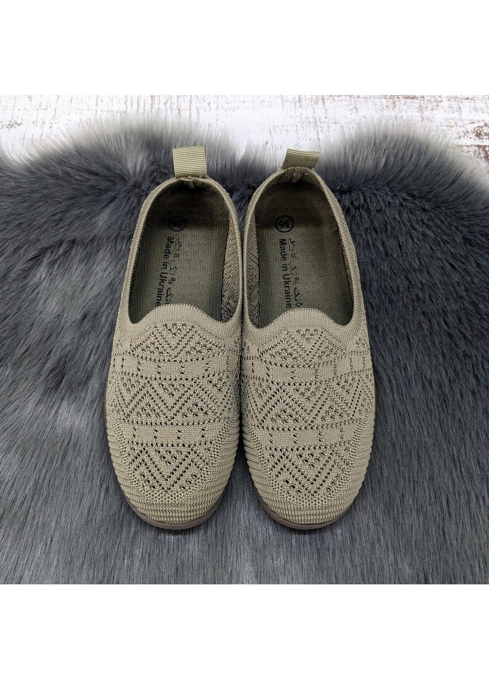 Хаки слипоны женские Gipanis