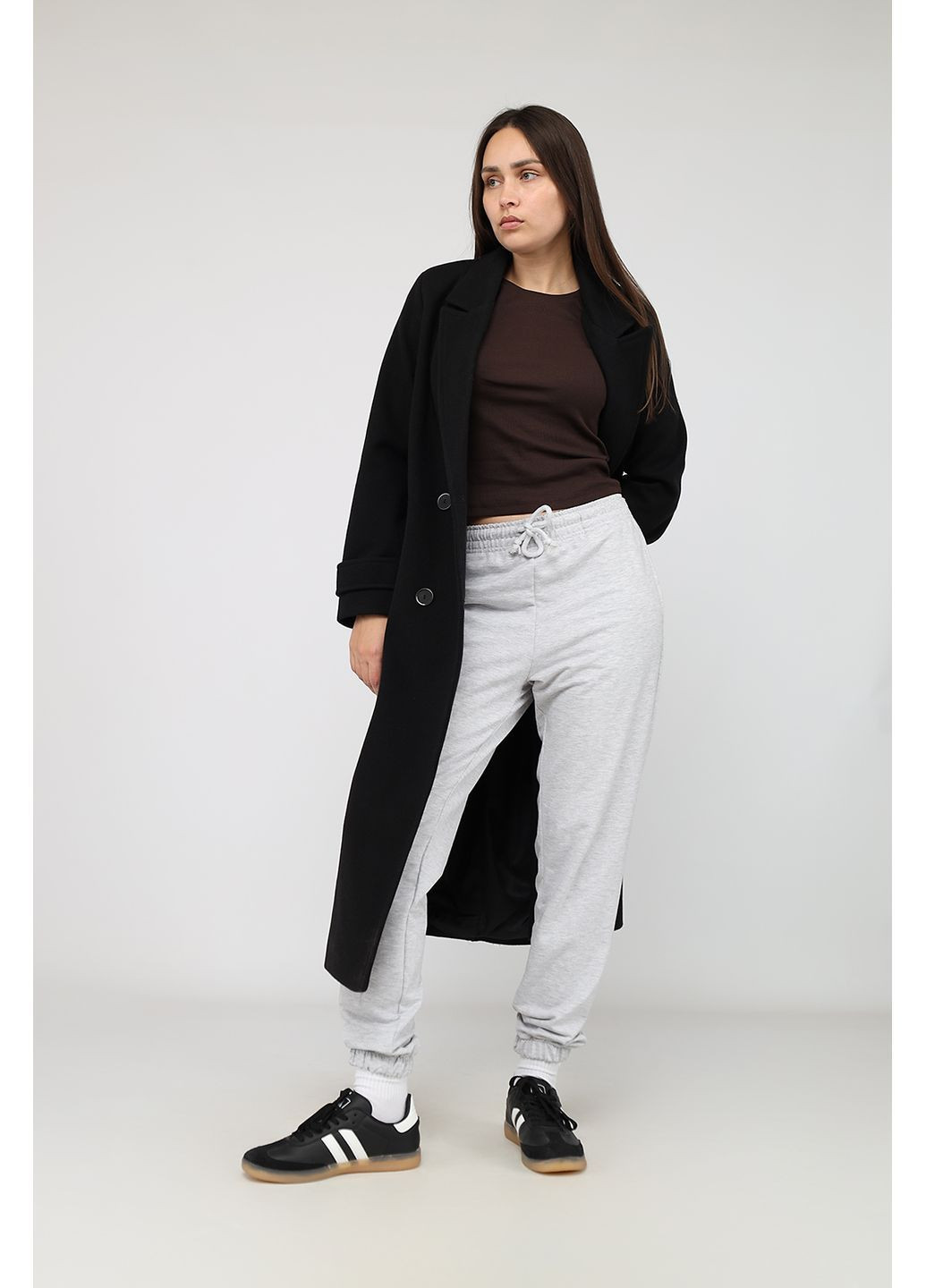 Футболка з коротким рукавом жіноча колір темно-коричневий CB-00283879 Yuki - (369447233)