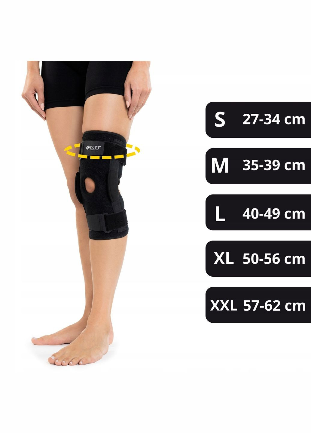 Фиксатор (бандаж) для колена шарнирный 1 шт Size XXL (P-5907739318299) 4FIZJO (311505580)